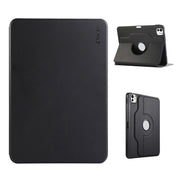 For iPad Pro 11 2024 ENKAY 360 Rotation TPU Leather Smart Tablet Case with Pen Slot(Black)