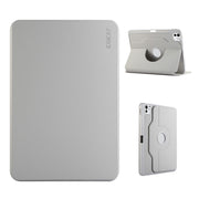 For iPad Pro 11 2024 ENKAY 360 Rotation TPU Leather Smart Tablet Case with Pen Slot(Grey)