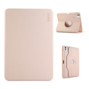 For iPad Pro 12.9 2022/ Air 13 2025 / 2024 ENKAY 360 Rotation TPU Leather Smart Tablet Case with Pen Slot(Pink)