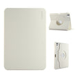 For iPad Pro 12.9 2022/ Air 13 2025 / 2024 ENKAY 360 Rotation TPU Leather Smart Tablet Case with Pen Slot(Beige) - free shipping - PMc TechLife - Order now!