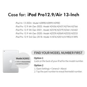 For iPad Pro 12.9 2022/ Air 13 2025 / 2024 ENKAY 360 Rotation TPU Leather Smart Tablet Case with Pen Slot(Light Blue)