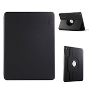 For iPad Air / Air 2 / 9.7 2017 / 2018 ENKAY 360 Rotation TPU Leather Smart Tablet Case with Pen Slot(Black)