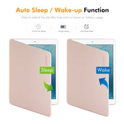 For iPad Air / Air 2 / 9.7 2017 / 2018 ENKAY 360 Rotation TPU Leather Smart Tablet Case with Pen Slot(Grey)