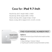For iPad Air / Air 2 / 9.7 2017 / 2018 ENKAY 360 Rotation TPU Leather Smart Tablet Case with Pen Slot(Grey)