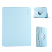 For iPad Air / Air 2 / 9.7 2017 / 2018 ENKAY 360 Rotation TPU Leather Smart Tablet Case with Pen Slot(Light Blue)
