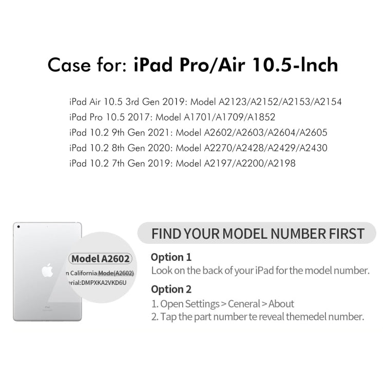 For iPad Air 10.5 / Pro 10.5 / 10.2 ENKAY 360 Rotation TPU Leather Smart Tablet Case with Pen Slot(Light Blue)