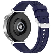 For Huawei Watch GT 5 Pro 46mm Line Texture Quick Release Silicone Watch Band(Original Blue)