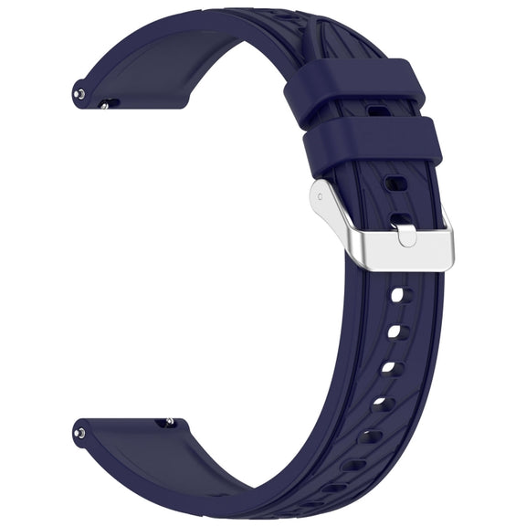 For Huawei Watch GT 5 Pro 46mm Line Texture Quick Release Silicone Watch Band(Original Blue)