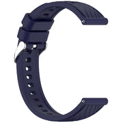 For Huawei Watch GT 5 Pro 46mm Line Texture Quick Release Silicone Watch Band(Original Blue)