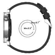 For Huawei Watch GT 5 Pro 42mm Line Texture Quick Release Silicone Watch Band(Original Blue)