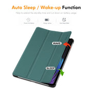 For Xiaomi Pad 7 / 7 Pro 11.2 ENKAY Tri-fold Custer Texture Leather Smart Tablet Case(Black)