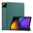 For Xiaomi Pad 7 / 7 Pro 11.2 ENKAY Tri-fold Custer Texture Leather Smart Tablet Case(Dark Green) - free shipping - PMc TechLife - Order now!