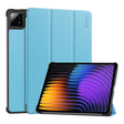 For Xiaomi Pad 7 / 7 Pro 11.2 ENKAY Tri-fold Custer Texture Leather Smart Tablet Case(Light Blue) - free shipping - PMc TechLife - Order now!