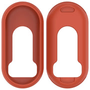 For Xiaomi Mi Band 8 Glossy Surface Silicone Watch Protective Case(Original Red)