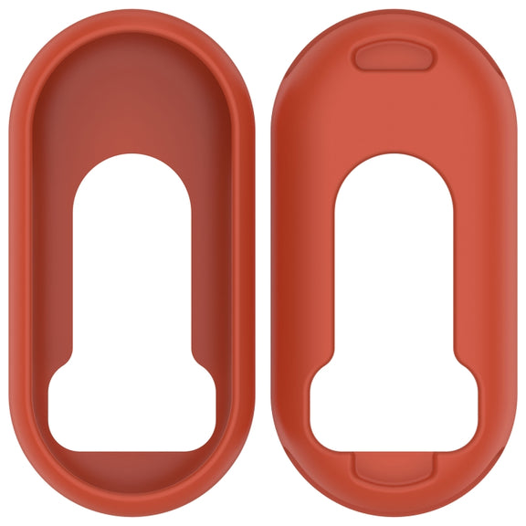 For Xiaomi Mi Band 8 NFC Glossy Surface Silicone Watch Protective Case(Original Red)