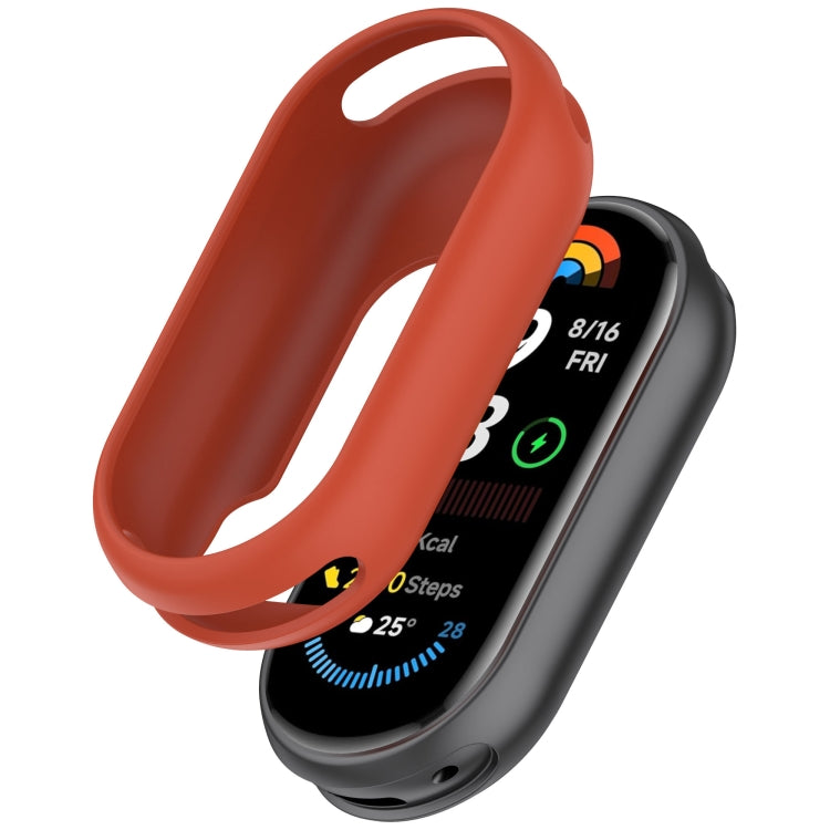 For Xiaomi Smart Band 9 Glossy Surface Silicone Watch Protective Case(Original Red) - Watch Cases by PMC TechLife | Online Shopping South Africa | PMC TechLife | Buy Now Pay Later Mobicred