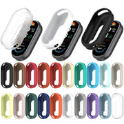 For Xiaomi Mi Band 8 NFC Glossy Surface Silicone Watch Protective Case(Original Red)