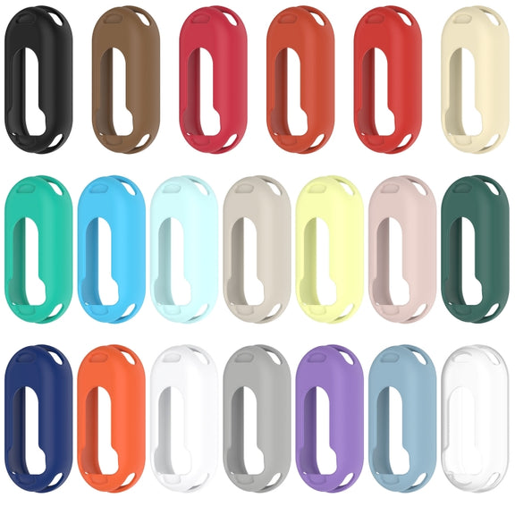 For Xiaomi Smart Band 9 NFC Glossy Surface Silicone Watch Protective Case(Original Red)