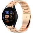 For Samsung Galaxy Watch FE 40mm Three Beads Button Quick Release Metal Watch Band(Rose Gold) - free shipping - PMC TechLife - Order now!