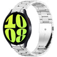 For Samsung Galaxy Watch 6  40 / 44mm Three Beads Button Quick Release Metal Watch Band(Silver) - free shipping - PMC TechLife - Order now!