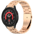 For Samsung Galaxy Watch 5 Pro Three Beads Button Quick Release Metal Watch Band(Rose Gold) - free shipping - PMC TechLife - Order now!