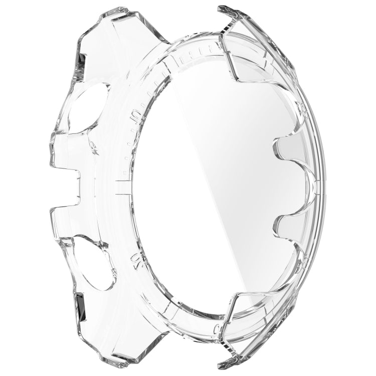 For Garmin Fenix 8 AMOLED 51mm Tempered Glass Film Integrated PC Watch Case(Transparent) - free shipping - PMC Jewellery - Order now!