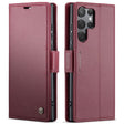 For Samsung Galaxy S25 Ultra 5G CaseMe 023 Butterfly Buckle Litchi Texture RFID Anti-theft Leather Phone Case(Red) - Galaxy S25 Ultra 5G Cases by CaseMe | Online Shopping South Africa | PMC Jewellery | Buy Now Pay Later Mobicred