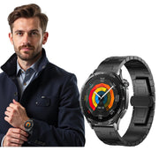 For Garmin Venu 2 Titanium Alloy 22mm Metal Watch Band(Black)