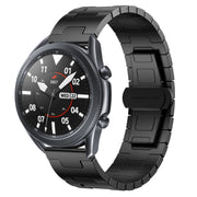 For Samsung Galaxy Watch 3 45mm Titanium Alloy 22mm Metal Watch Band(Black)