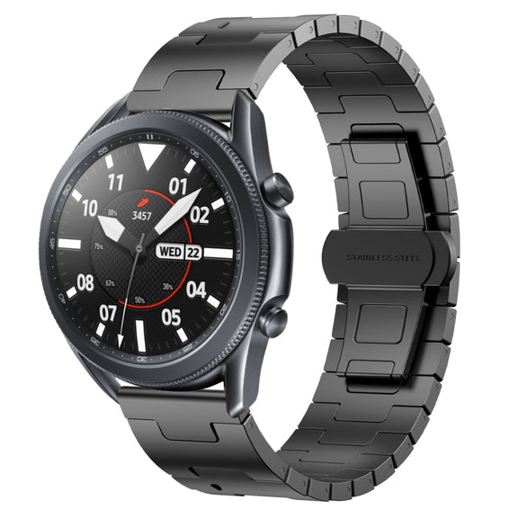For Samsung Galaxy Watch 3 45mm Titanium Alloy 22mm Metal Watch Band(Titanium Color)