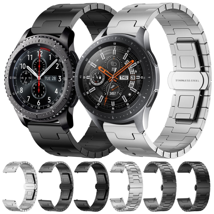 For Samsung Galaxy Gear S3 Frontier Titanium Alloy 22mm Metal Watch Band(Silver) - Watch Bands by PMc TechLife | Online Shopping South Africa | PMc TechLife | Buy Now Pay Later Mobicred