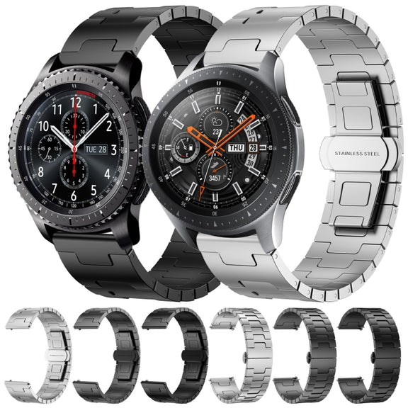 For Samsung Galaxy Gear S3 Frontier Titanium Alloy 22mm Metal Watch Band(Silver)