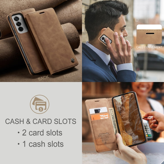 For OPPO Reno12 Pro 5G Global CaseMe 013 Multifunctional Horizontal Flip Leather Phone Case(Brown)