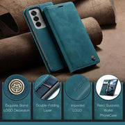 For OPPO Reno12 Pro 5G Global CaseMe 013 Multifunctional Horizontal Flip Leather Phone Case(Blue)