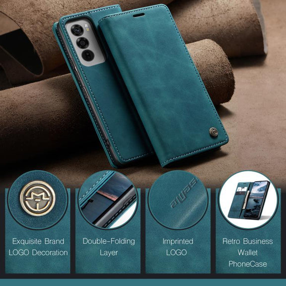 For OPPO Reno12 Pro 5G Global CaseMe 013 Multifunctional Horizontal Flip Leather Phone Case(Blue)