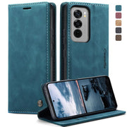 For OPPO Reno12 Pro 5G Global CaseMe 013 Multifunctional Horizontal Flip Leather Phone Case(Blue)