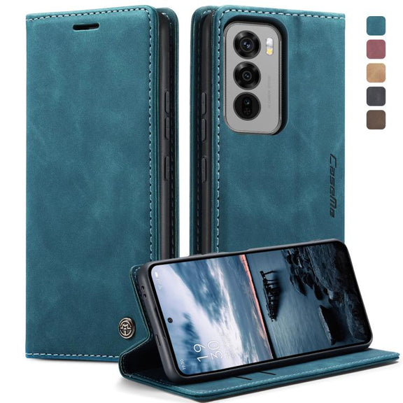 For OPPO Reno12 Pro 5G Global CaseMe 013 Multifunctional Horizontal Flip Leather Phone Case(Blue)