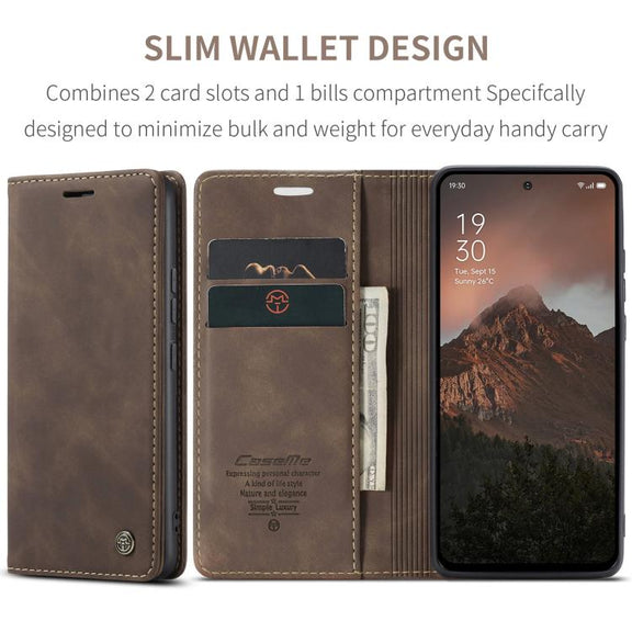 For OPPO Reno12 F /12 FS 5G CaseMe 013 Multifunctional Horizontal Flip Leather Phone Case(Coffee)