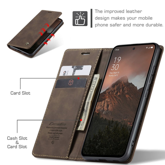 For OPPO Reno12 F /12 FS 5G CaseMe 013 Multifunctional Horizontal Flip Leather Phone Case(Coffee)