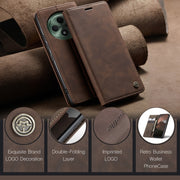 For OPPO Reno12 F /12 FS 5G CaseMe 013 Multifunctional Horizontal Flip Leather Phone Case(Coffee)