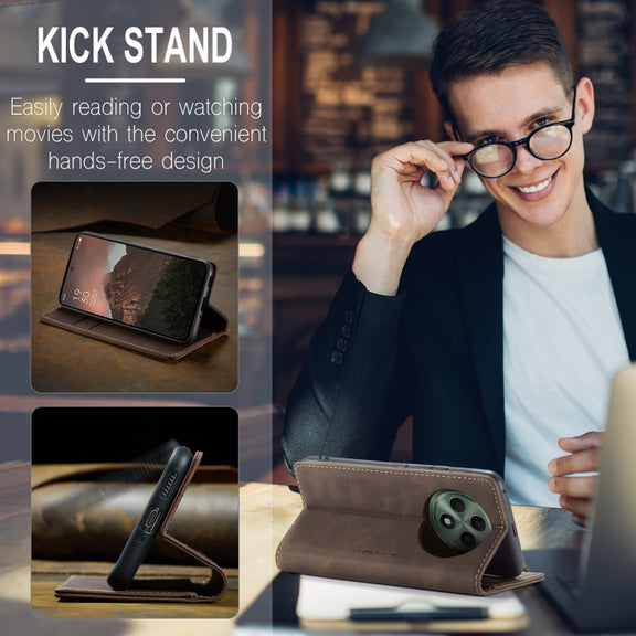 For OPPO Reno12 F /12 FS 5G CaseMe 013 Multifunctional Horizontal Flip Leather Phone Case(Coffee)