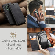 For OPPO Reno12 F /12 FS 5G CaseMe 013 Multifunctional Horizontal Flip Leather Phone Case(Black)