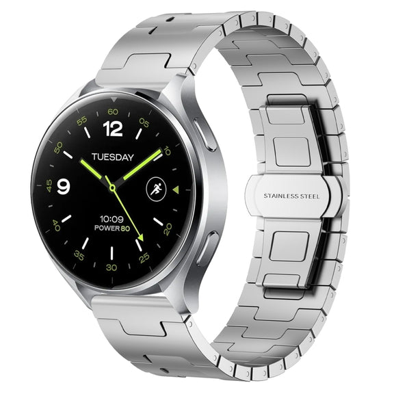For Xiaomi Watch 2 Titanium Alloy 22mm Metal Watch Band(Silver)