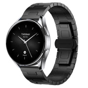 For Xiaomi Watch S2 Titanium Alloy 22mm Metal Watch Band(Black)