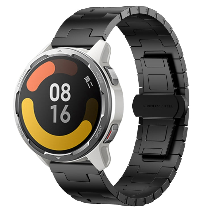 For Xiaomi Watch Color 2 Titanium Alloy 22mm Metal Watch Band(Black) - Watch Bands by PMc TechLife | Online Shopping South Africa | PMc TechLife | Buy Now Pay Later Mobicred