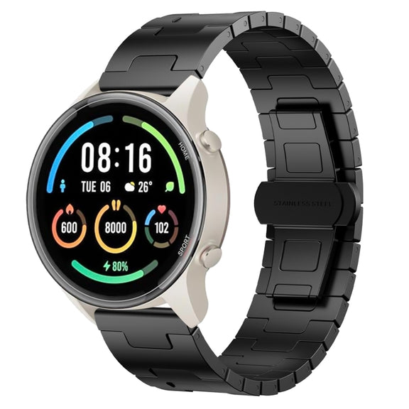 For Xiaomi Watch Sport Titanium Alloy 22mm Metal Watch Band(Black)