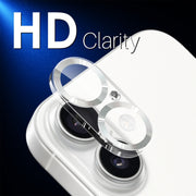 For iPhone 16 / 16 Plus NORTHJO Camera Lens Protector CD Veins 3D Tempered Glass Film(Silver)