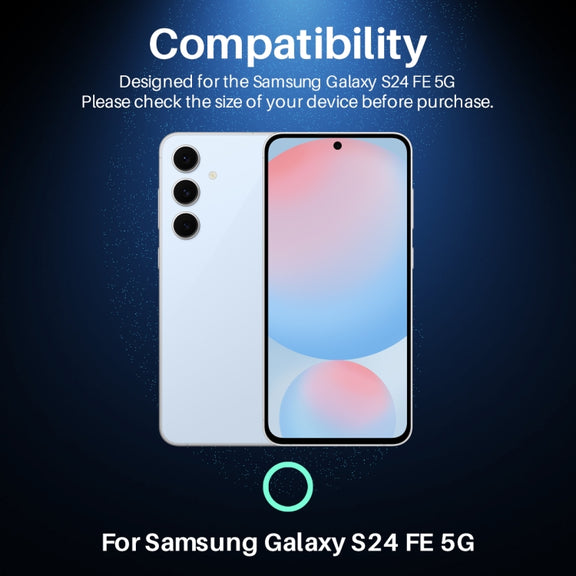 For Samsung Galaxy S24 FE 5G NORTHJO Camera Lens Protector CD Metal Ring Tempered Glass Film(Blue)