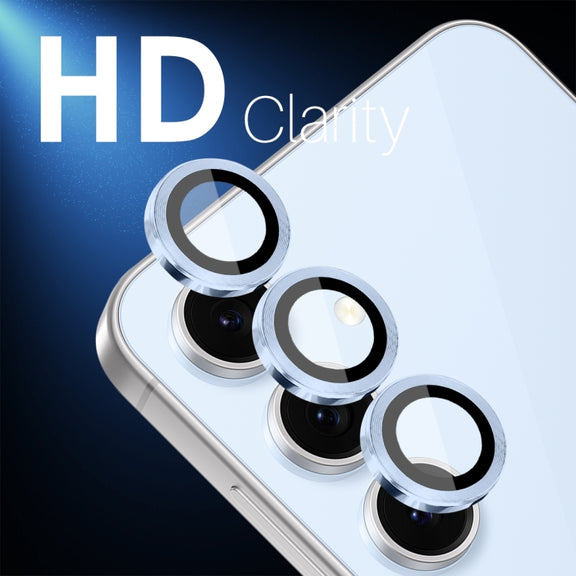For Samsung Galaxy S24 FE 5G NORTHJO Camera Lens Protector CD Metal Ring Tempered Glass Film(Blue)