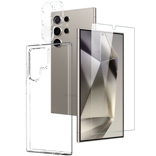 For Samsung Galaxy S24 Ultra 5G NORTHJO TPU Case with Screen and Lens Film, Support Fingerprint Unlock(Transparent) - free shipping - PMC Jewellery - Order now!
